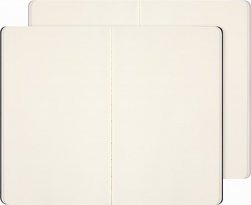 Moleskine NASA Zestaw 2 Zeszytów Cachier L dużych (13x21 cm) Czystych Czarny i Szary Miękka Okładka (Moleskine Limited Edition NASA Set of 2 Cahier Journal Plain Black and Gray Soft Cover) - 8056999277536