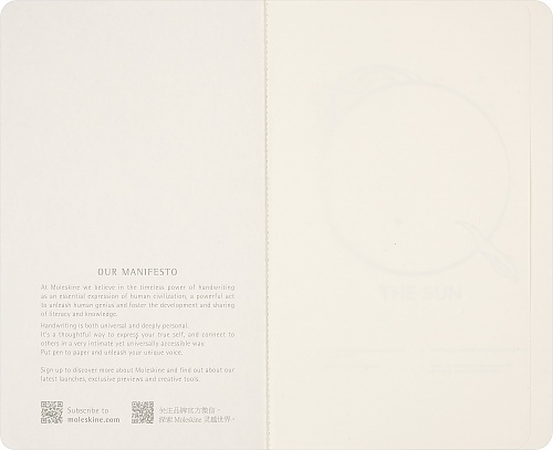 Moleskine NASA Zeszyt Volant L duży (13x21 cm) Czysty Niebieski Fluorescencyjny Miękka Okładka (Moleskine Limited Edition NASA Volant Journal Plain Blue Glow in Dark Cover) - 8056999277567