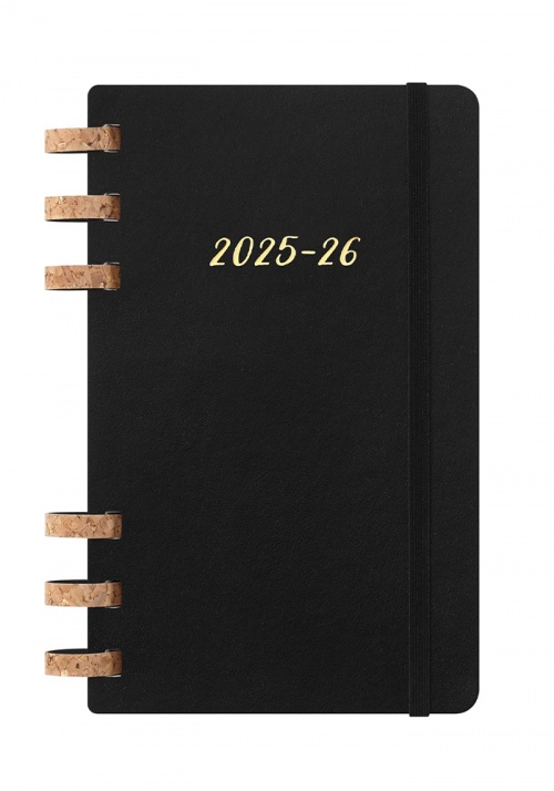 Kalendarz Moleskine 2025-2026 Akademicki (od lipca do czerwca) rozmiar L (13x21 cm) na Spirali Tygodniowy i Miesięczny Czarny Miękka oprawa (Moleskine Academic Spiral Weekly and Monthly Planner 2025-2026 Extra Large Black) - 8056999276492