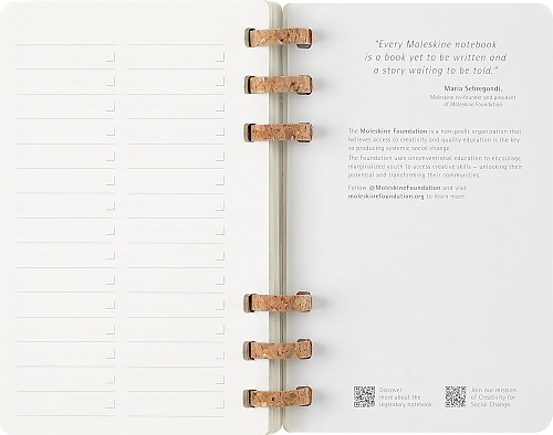 Kalendarz Moleskine 2025-2026 Akademicki (od lipca do czerwca) rozmiar L (13x21 cm) na Spirali Tygodniowy i Miesięczny Czarny Miękka oprawa (Moleskine Academic Spiral Weekly and Monthly Planner 2025-2026 Extra Large Black) - 8056999276492