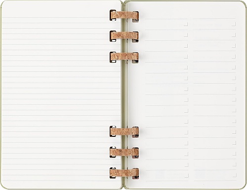 Kalendarz Moleskine 2025-2026 Akademicki (od lipca do czerwca) rozmiar L (13x21 cm) na Spirali Tygodniowy i Miesięczny Zielony Kiwi Twarda oprawa (Moleskine Academic Spiral Weekly and Monthly Planner 2025-2026 Large Crush Kiwi) - 8056999276508