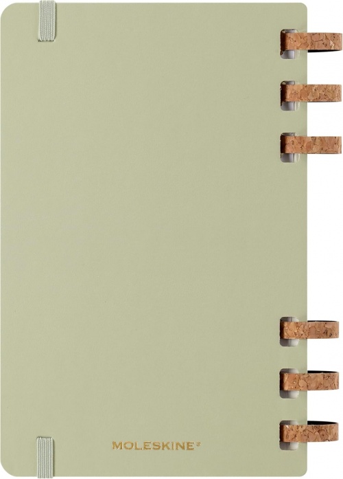 Kalendarz Moleskine 2025-2026 Akademicki (od lipca do czerwca) rozmiar L (13x21 cm) na Spirali Tygodniowy i Miesięczny Zielony Kiwi Twarda oprawa (Moleskine Academic Spiral Weekly and Monthly Planner 2025-2026 Large Crush Kiwi) - 8056999276508