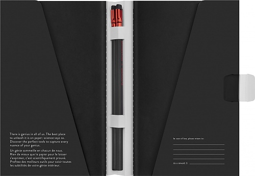 Moleskine NASA Zestaw 2 Zeszytów Cachier L dużych (13x21 cm) Czystych Czarny i Szary Miękka Okładka (Moleskine Limited Edition NASA Set of 2 Cahier Journal Plain Black and Gray Soft Cover) - 8056999277536