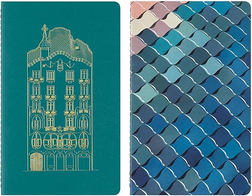 Zestaw 2 Zeszytów Moleskine Cahier Casa Batlló L (13x21 cm) w Linie (Moleskine Cahiers Set of 2 Ruled Journals CASA BATLLO Ruled) - 8056999272753