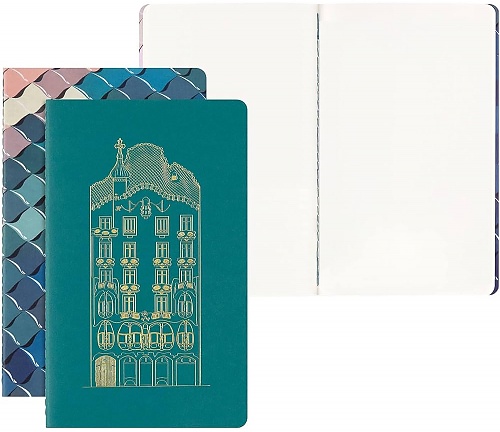 Zestaw 2 Zeszytów Moleskine Cahier Casa Batlló L (13x21 cm) w Linie (Moleskine Cahiers Set of 2 Ruled Journals CASA BATLLO Ruled) - 8056999272753