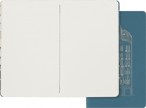 Zestaw 2 Zeszytów Moleskine Cahier Casa Batlló L (13x21 cm) w Linie (Moleskine Cahiers Set of 2 Ruled Journals CASA BATLLO Ruled) - 8056999272753