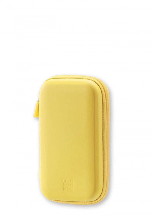 Sztywne etui - futerał Moleskine Żółte zamykane na suwak (9 x 14 x 3,2 cm) (Shell Small) - 8051272895155