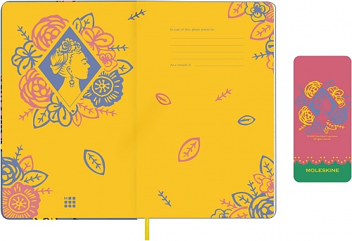 Kalendarz Moleskine 2023 12M Frida Kahlo rozmiar L (duży 13x21 cm) Tygodniowy Niebieski Twarda oprawa (Moleskine Limited Edition Frida Kahlo Weekly Notebook/Planner 2023 Blue Large Hard Cover) - 8056598853025