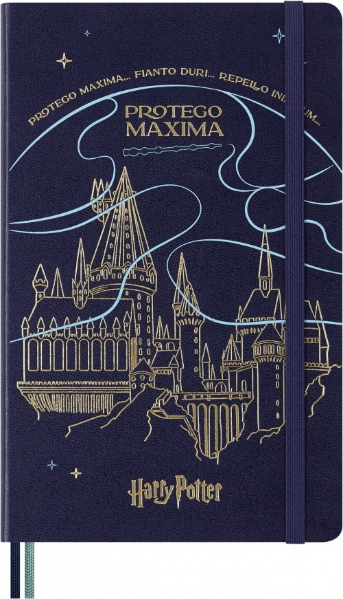 Zestaw kolekcjonerski Moleskine Harry Potter Protego Maxima Notatnik (duży 13x21) w Linie i Długopis Kaweco Fluorescencyjne w Specjalnym Pudełku (Moleskine BOX Harry Potter Protego Maxima Notebook + Kaweco Roller Ballpen) - 8056999272203