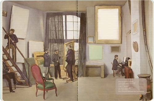 Moleskine Impresjoniści Zeszyt Cahier XL badzo duży (19x25 cm) w linie z obrazem Łodzie Gustave Caillebotte (Moleskine Limited Edition Impressions of Impressionism Cahier Journal Rulled Le Nageur) - 8056999275792