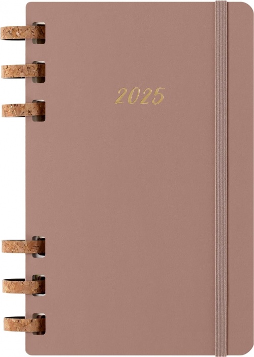 Kalendarz Moleskine 2025 12M rozmiar L (duży 13x21 cm) na Spirali Tygodniowy i Miesięczny Beżowy Migdałowy Twarda oprawa (Moleskine Weekly and Monthly Planner 2025 Large Crush Almond) - 8056999271527