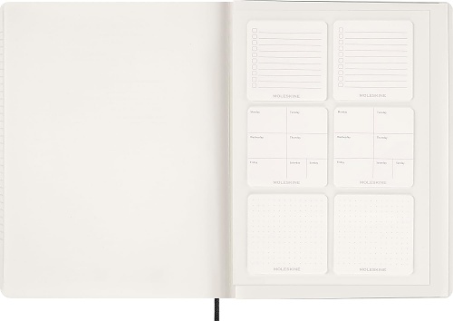 Kalendarz Moleskine 2026 12M rozmiar XXL (bardzo duży 23,5x28,14cm) Wertykalny Tygodniowy Czarny Miękka oprawa (Moleskine Weekly Vertical Diary/Planner 2026 XXL Black Soft Cover) - 8056999276515