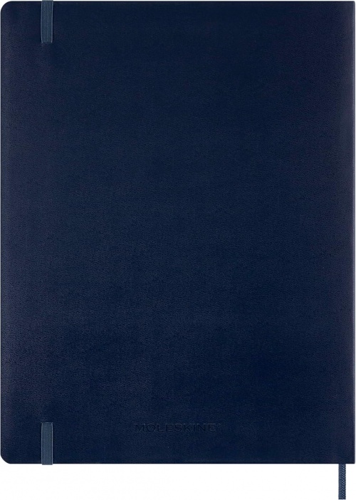 Kalendarz Moleskine 2026 12M rozmiar XXL (bardzo duży 23,5x28,14cm) Wertykalny Tygodniowy Niebieski/Szafirowy Miękka oprawa (Moleskine Weekly Vertical Diary/Planner 2026 XXL Sapphire Blue Soft Cover) - 8056999276522