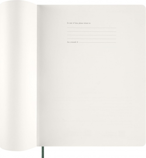 Kalendarz Moleskine 2026 12M rozmiar XXL (bardzo duży 23,5x28,14cm) Wertykalny Tygodniowy Zielony Mirt Miękka oprawa (Moleskine Weekly Vertical Diary/Planner 2026 XXL Myrtle Green Soft Cover) - 8056999276539