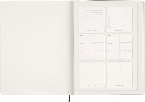 Kalendarz Moleskine 2026 12M rozmiar XXL (bardzo duży 23,5x28,14cm) Wertykalny Tygodniowy Zielony Mirt Miękka oprawa (Moleskine Weekly Vertical Diary/Planner 2026 XXL Myrtle Green Soft Cover) - 8056999276539
