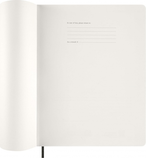 Kalendarz Moleskine 2027 12M rozmiar XXL (bardzo duży 23,5x28,14cm) Wertykalny Tygodniowy Czarny Miękka oprawa (Moleskine Weekly Vertical Diary/Planner 2027 XXL Black Soft Cover) - 8056999278830
