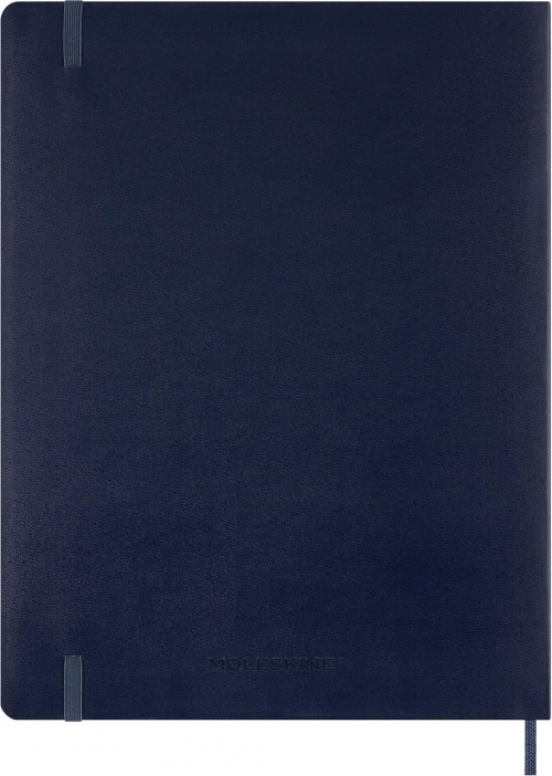 Kalendarz Moleskine 2027 12M rozmiar XXL (bardzo duży 23,5x28,14cm) Wertykalny Tygodniowy Niebieski/Szafirowy Miękka oprawa (Moleskine Weekly Vertical Diary/Planner 2027 XXL Sapphire Blue Soft Cover) - 8056999278847