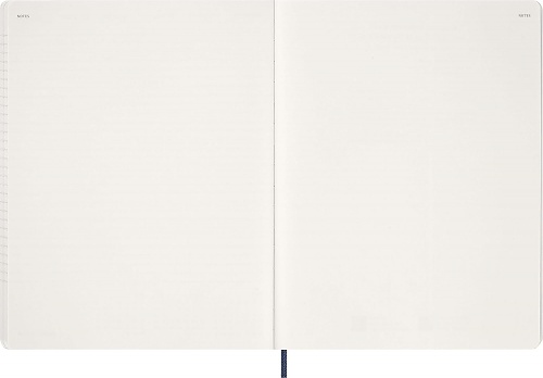 Kalendarz Moleskine 2027 12M rozmiar XXL (bardzo duży 23,5x28,14cm) Wertykalny Tygodniowy Niebieski/Szafirowy Miękka oprawa (Moleskine Weekly Vertical Diary/Planner 2027 XXL Sapphire Blue Soft Cover) - 8056999278847