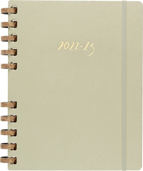 Kalendarz Moleskine 2022-2023 Akademicki (od lipca do czerwca) rozmiar XXL (22x28 cm) na Spirali Tygodniowy i Miesięczny Zielony Kiwi Twarda oprawa (Moleskine Academic Spiral Weekly and Monthly Planner 2022-2023 Extra Large Crush Kiwi) - 8056598851731