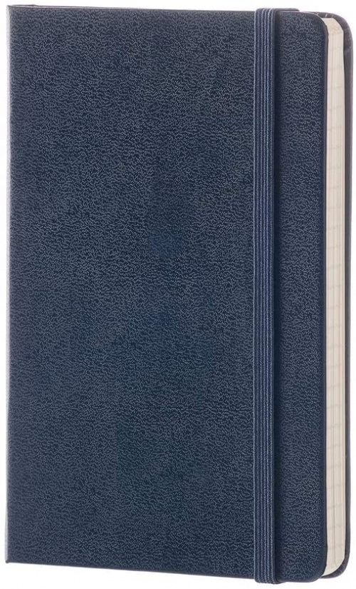 Notatnik Moleskine P kieszonkowy (9x14 cm) w Kratkę Granatowy Szafirowy Twarda oprawa (Moleskine Squared Notebook Pocket Sapphire Blue Hard) - 8051272893724