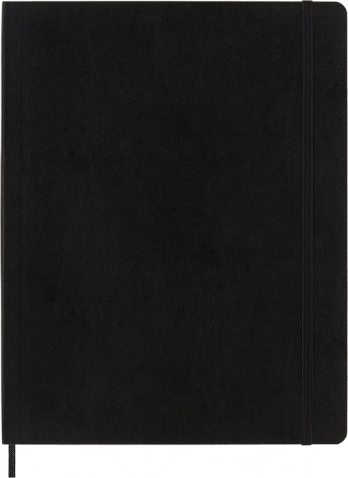 Notatnik Moleskine XXL bardzo duży (21,6x27,9 cm) w Linie Czarny Miękka oprawa (Moleskine Classic Notebook Soft Cover XXL Ruled Black) - 8053853602770