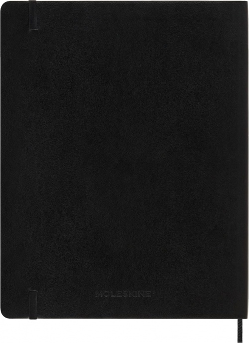 Notatnik Moleskine XXL bardzo duży (21,6x27,9 cm) w Linie Czarny Miękka oprawa (Moleskine Classic Notebook Soft Cover XXL Ruled Black) - 8053853602770