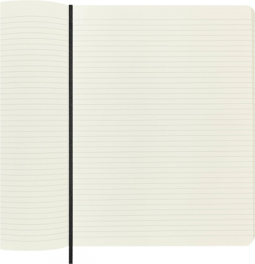 Notatnik Moleskine XXL bardzo duży (21,6x27,9 cm) w Linie Czarny Miękka oprawa (Moleskine Classic Notebook Soft Cover XXL Ruled Black) - 8053853602770