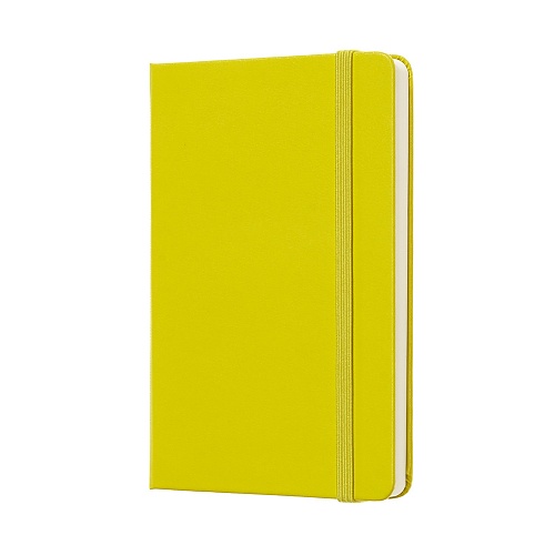 Notatnik Moleskine P kieszonkowy (9x14 cm) Czysty Żółty Mlecz Twarda oprawa (Moleskine Plain Notebook Pocket Dandelion Yellow Hard Cover) - 8058341715307