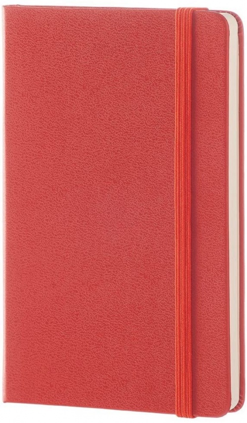Notatnik Moleskine P kieszonkowy (9x14 cm) Czysty Pomarańczowy Koralowy Twarda oprawa (Moleskine Plain Notebook Pocket Coral Orange) - 8051272893656