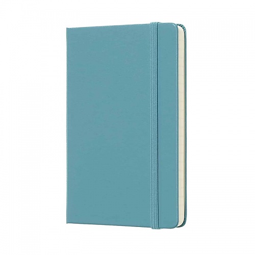 Notatnik Moleskine P kieszonkowy (9x14 cm) w Linie Turkusowy Twarda oprawa (Moleskine Ruled Notebook Pocket Reef Blue Hard Cover) - 8058341715246