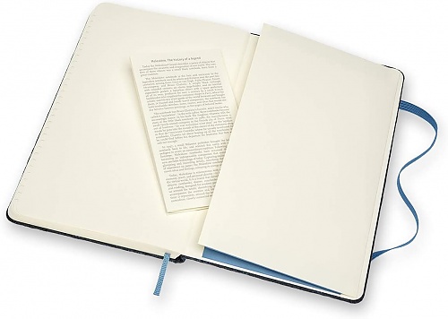 Notatnik Tekstylny Moleskine Blend L (duży 13x21 cm) w Linie Niebieski Ciemny Twarda oprawa (Moleskine Blend Collection Ruled Notebook Large Blue Hard Cover) - 8053853603685
