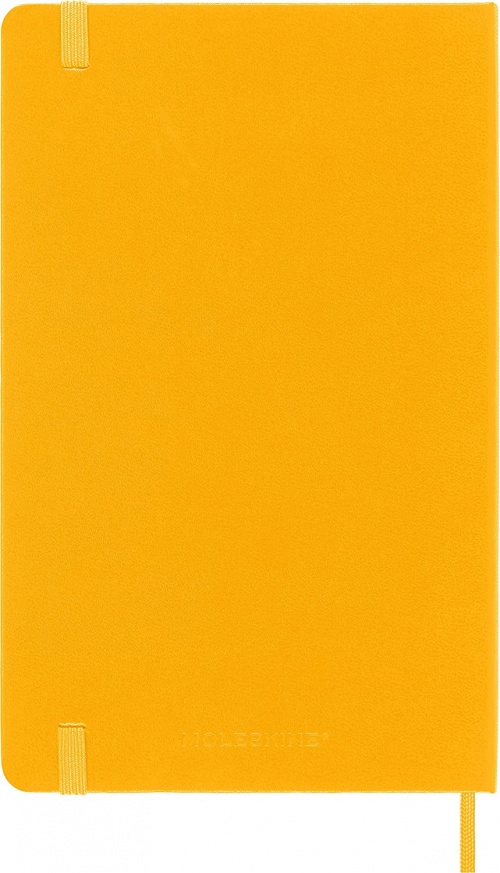 Kalendarz Moleskine 2023 12M rozmiar L (duży 13x21 cm) Dzienny Pomarańczowo-żółty Twarda oprawa (Moleskine Daily Notebook Diary/Planner 2023 Large Orange Yellow Hard Cover) - 8056598852844