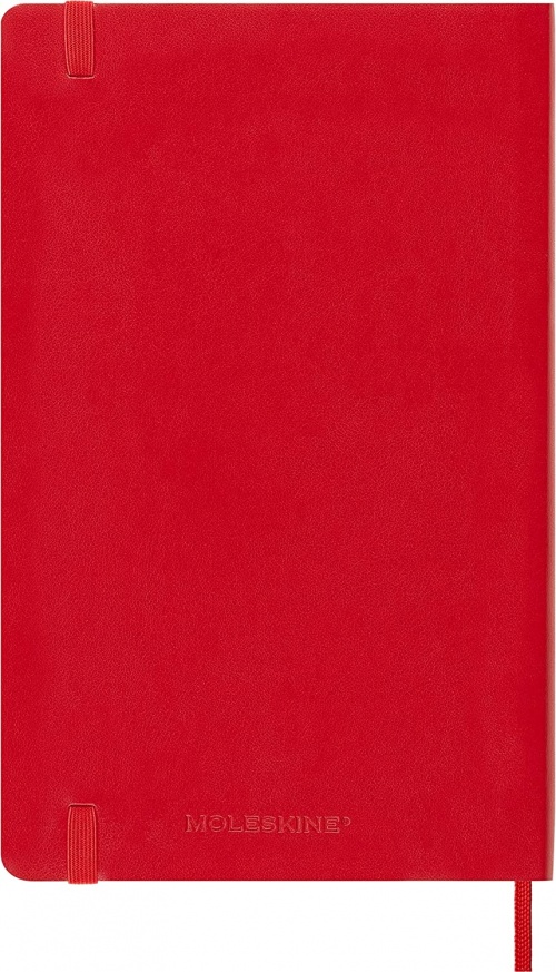 Kalendarz Moleskine 2023 12M rozmiar L (duży 13x21 cm) Tygodniowy Czerwony/ Szkarłatny Miękka oprawa (Moleskine Weekly Notebook Diary/Planner 2023 Large Scarlet Red Soft Cover) - 8056420859812