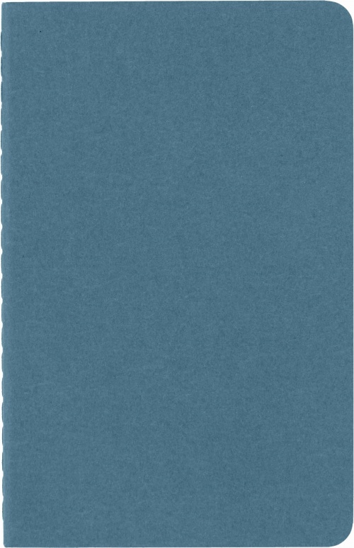 Zestaw 3 zeszytów Moleskine Cahier P kieszonkowe (9x14 cm) w Linie Niebieskie Miękka oprawa (Moleskine Cahiers Set of 3 Ruled Journals Brisk Blue Soft Cover) - 8058647629582