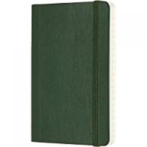 Notatnik Moleskine P kieszonkowy (9x14 cm) w Linie Zielony Mirt Miękka oprawa (Moleskine Ruled Notebook Pocket Soft Myrtle Green) - 8058647629148