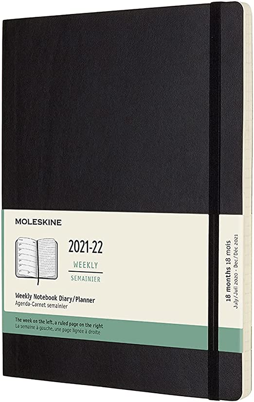 Kalendarz Moleskine 20212022 18miesięczny rozmiar XL (bardzo duży