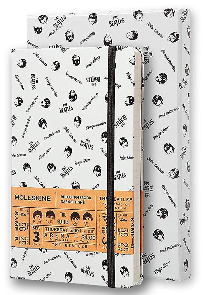 Notes Moleskine The Beatles Wersja Kolekcjonerska Pudełko L duży (13x21 cm) w Linie Biały Twarda oprawa (Moleskine The Beatles Collector Box Notebook Large Ruled White) - 8055002851848
