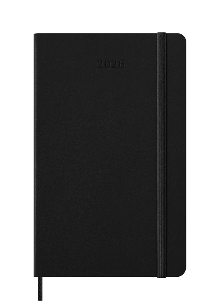 Kalendarz Inteligentny 2026 12M Moleskine Smart do Pióra Smart Pen rozmiar L (duży 13x21 cm) Tygodniowy Czarny Twarda oprawa (Moleskine Smart Planner 2026 Weekly 12-Month Large Black Hard Cover) - 8056999275860