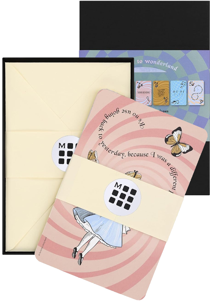 Moleskine Kartki Okolicznościowe Alicja w Krainie Czarów Zestaw 7 sztuk (Moleskine Limited Edition Alice's Adventures in Wonderland Greeting Cards 7 Pieces) - 8056711513447