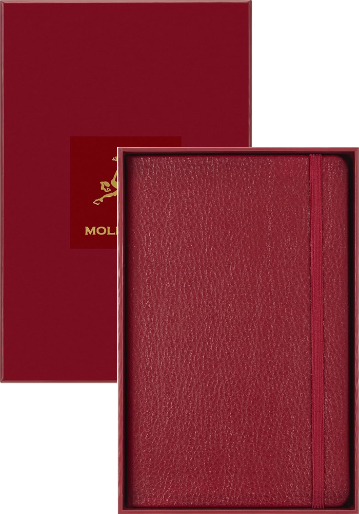 Notatnik Moleskine Rok Konia Wegańska Skóra L duży (13x21 cm) W Linie Czerwony Miękka oprawa w Prezentowym Pudełku (Moleskine Year of the Horse Limited Edition Precious & Ethical Vegea Notebook in Gift box Soft Cover Large Ruled Autumn Red) - 805699927893