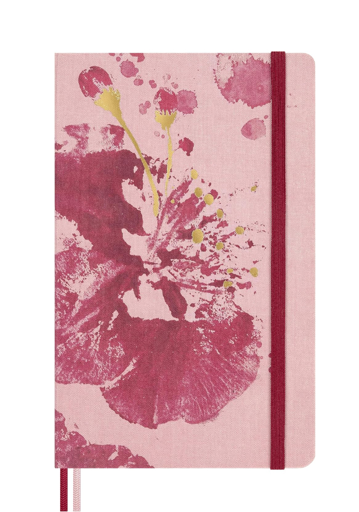 Notatnik Moleskine Sakura L duży (13x21 cm) Czyty Gładki Różowa z Złotymi Akcentami Twarda oprawa (Moleskine Sakura Limited Edition Notebook Plain Large Pink With Gold Accents Hard Cover) -  8056999278601