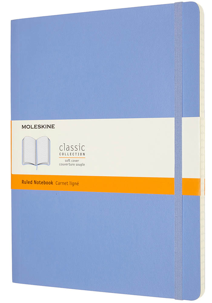 Notatnik Moleskine XL ekstra duży (19x25 cm) w Linie Niebieska Hortensja Miękka oprawa