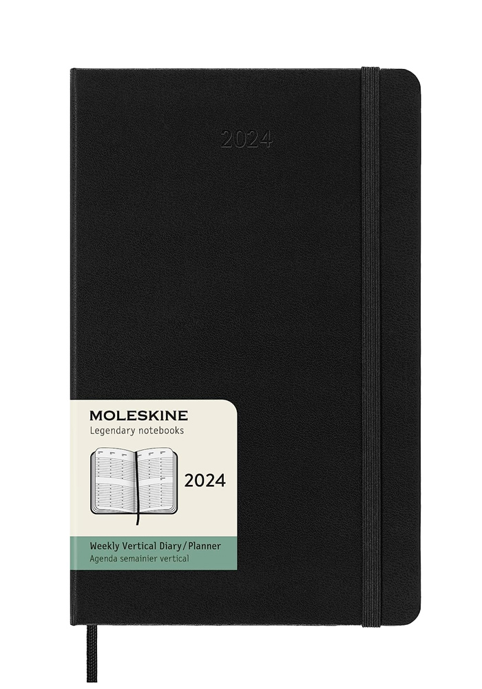 Kalendarz Moleskine 2024 12M rozmiar L (duży 13x21 cm) Wertykalny