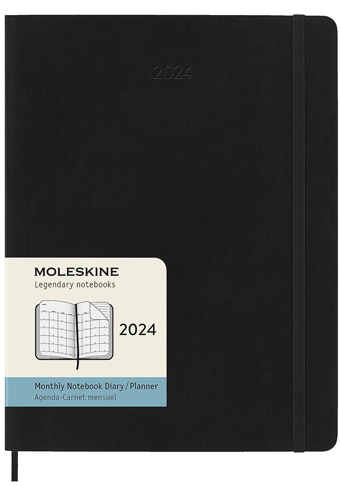 Kalendarz Moleskine 2024 12M rozmiar XL (bardzo duży 19x25 cm