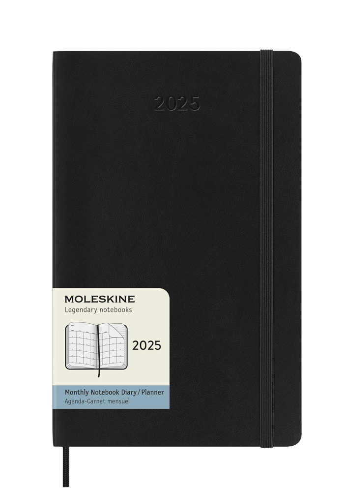 Kalendarz Moleskine 2025 12M rozmiar L (duży 13x21 cm) Miesięczny