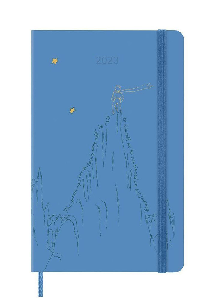 Kalendarz Moleskine 2023 12M Mały Książę "Góra" rozmiar L (duży 13x21
