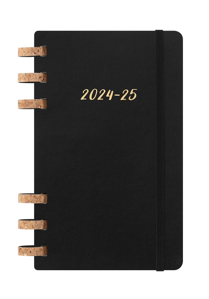 Kalendarz Moleskine 2024-2025 Akademicki (od lipca do czerwca) rozmiar L (13x21 cm) na Spirali Tygodniowy i Miesięczny Czarny Twarda oprawa (Moleskine Academic Spiral Weekly and Monthly Planner 2024-2025 Extra Large Black) - 8056999271701