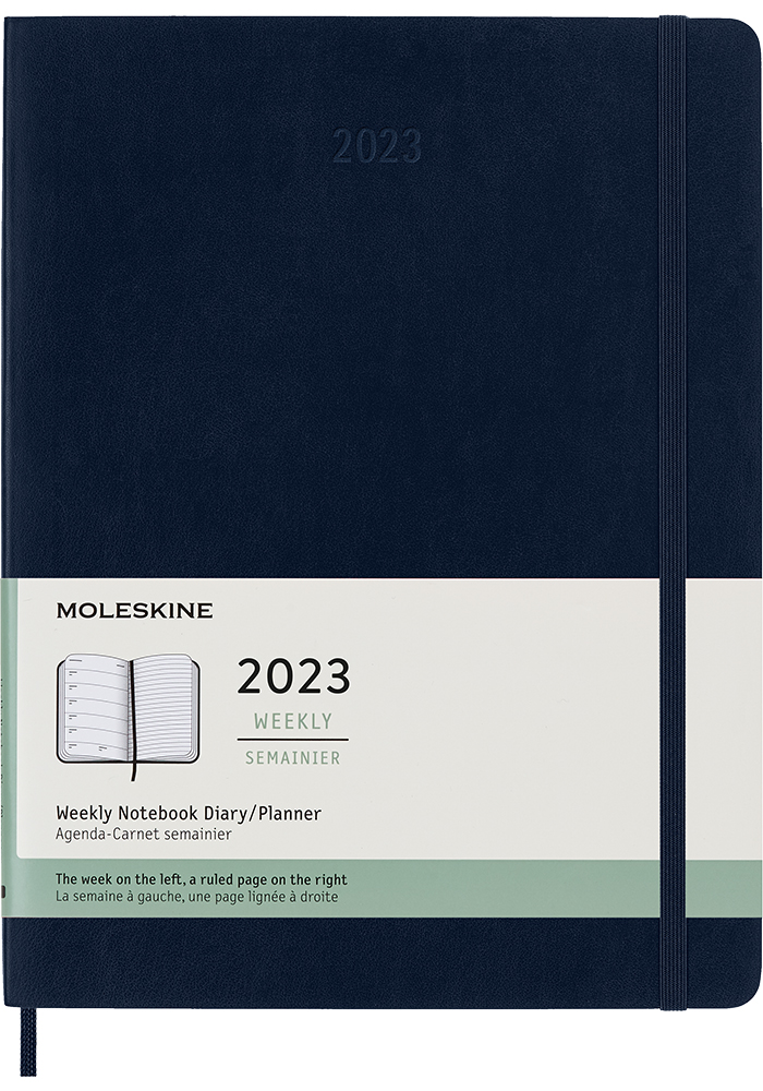 Kalendarz Moleskine 2023 12M rozmiar XL (bardzo duży 19x25 cm