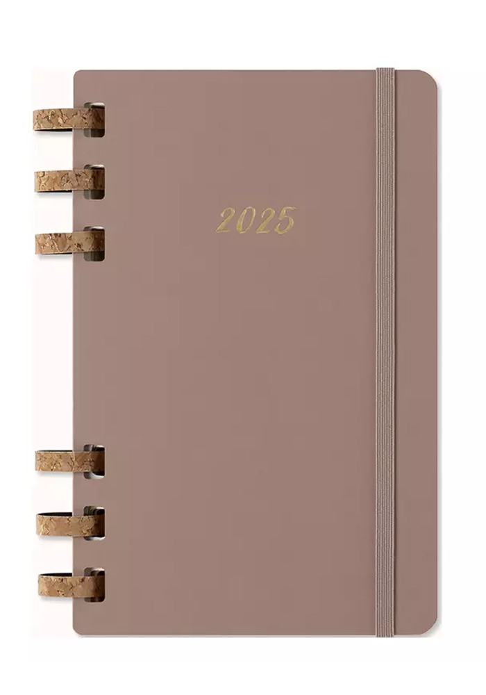 Kalendarz Moleskine 2025 12M rozmiar L (duży 13x21 cm) na Spirali Tygodniowy i Miesięczny Beżowy Migdałowy Twarda oprawa (Moleskine Weekly and Monthly Planner 2025 Large Crush Almond) - 8056999271527