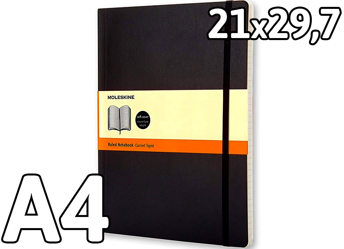 Notatniki klasyczne A4 [21x29,7 cm] (Moleskine Classic Notebooks A4)